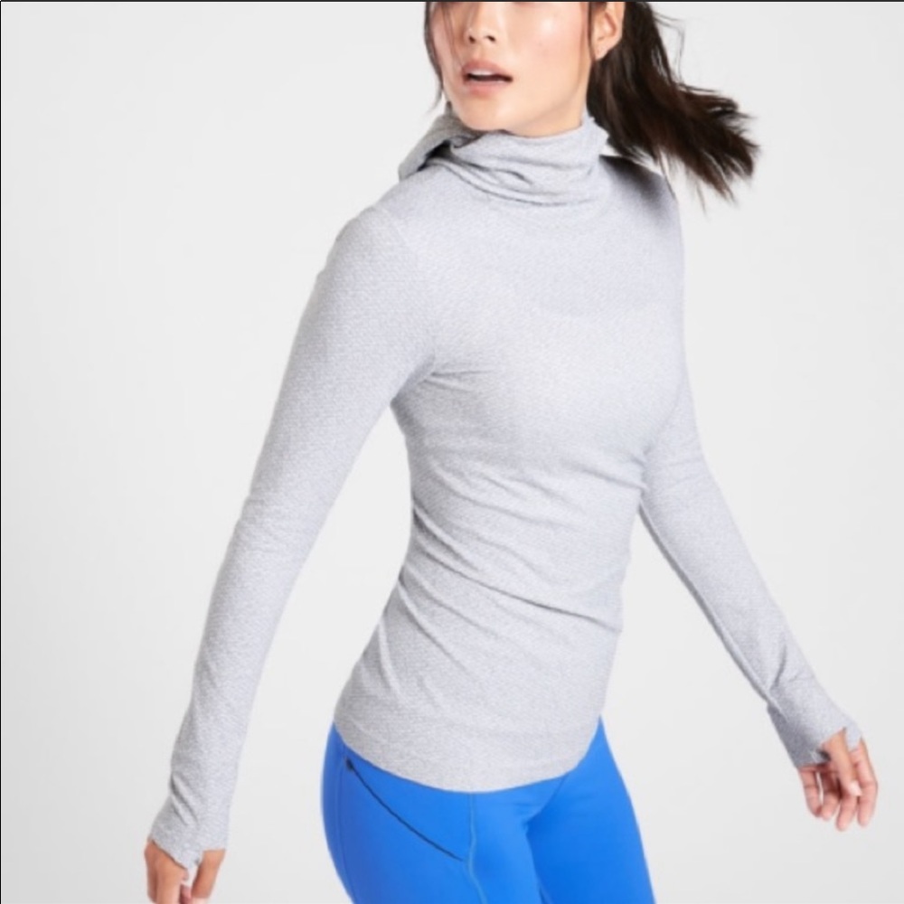 Flurry balaclava hoodie herringbone